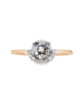 Half Halo S+P Diamond Ring Rose
