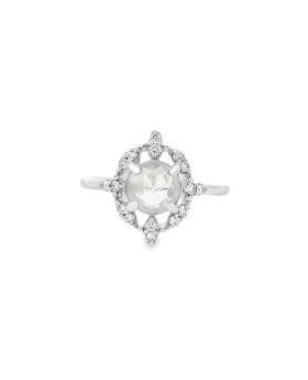 Heirloom Halo S+P Ring