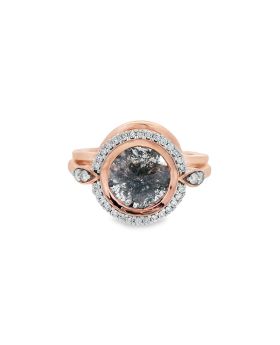 Bezel Halo S+P Set Rose