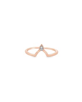 Single Stone Band Rose
