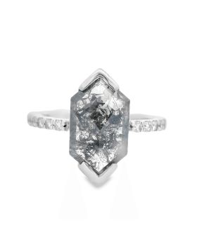 Long Hex S+P Ring
