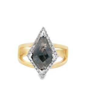 Split Shank Kite S+P Ring Yellow