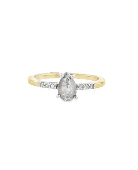 Petite Pear S+P Ring Yellow