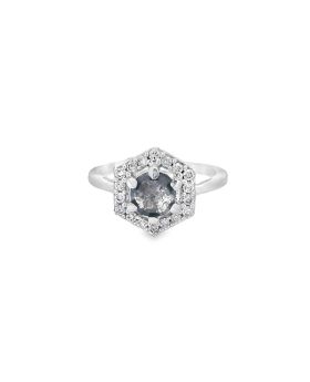 Hex Halo S+P Ring
