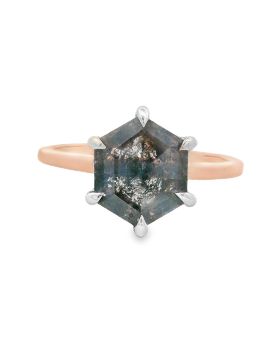 H.H Hexagon S+P Ring Rose