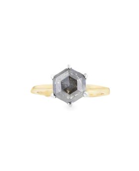 H.H Hexagon S+P Ring Yellow