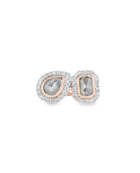 Pear and Radiant S+P Ring Rose