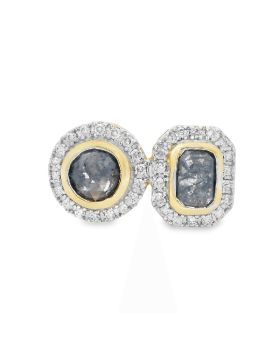 Pear and Radiant S+P Ring Yellow