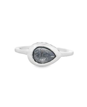 Hidden E-W Pear Ring