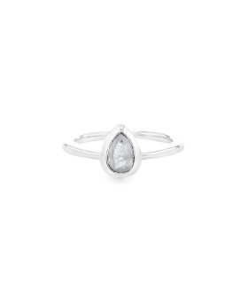 Bezel Pear S+P Ring