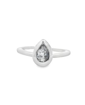 Bezel Pear S+P Ring