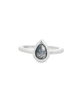 Bezel Pear S+P Ring