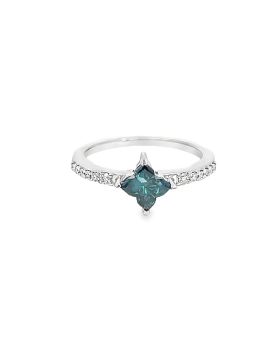 Clover Blue S+P Ring #2