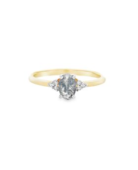 Oval Triad S+P Ring