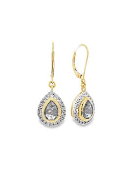 Dangle Pear S+P Earrings Yellow