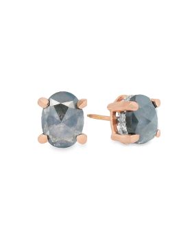 H.H Oval S+P Earring Rose