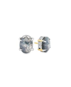 H.H Oval S+P Earring Yellow